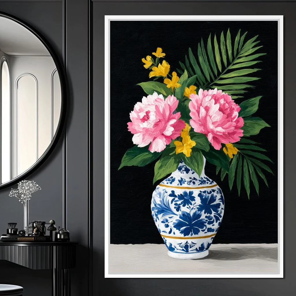 Floral Elegance in Blooming Vase