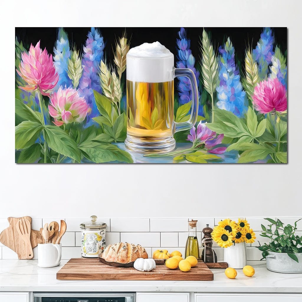 Floral Harmony with Golden Brew - Image 6