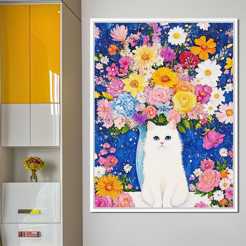 Floral Symphony With Feline - Image 12