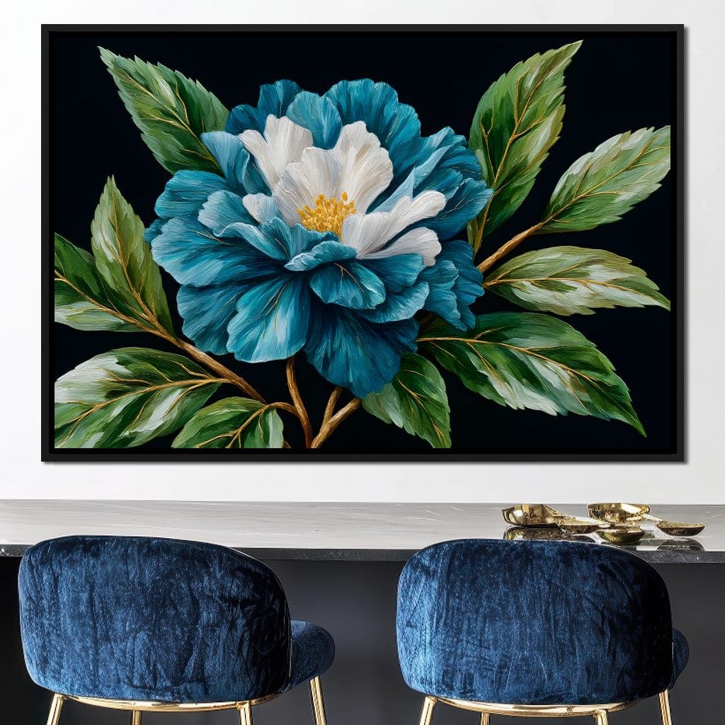 Flourishing Blue Elegance