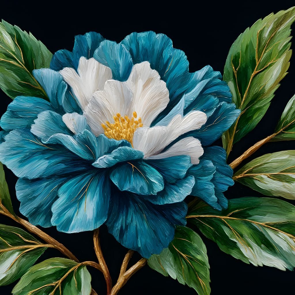 Flourishing Blue Elegance - Image 13