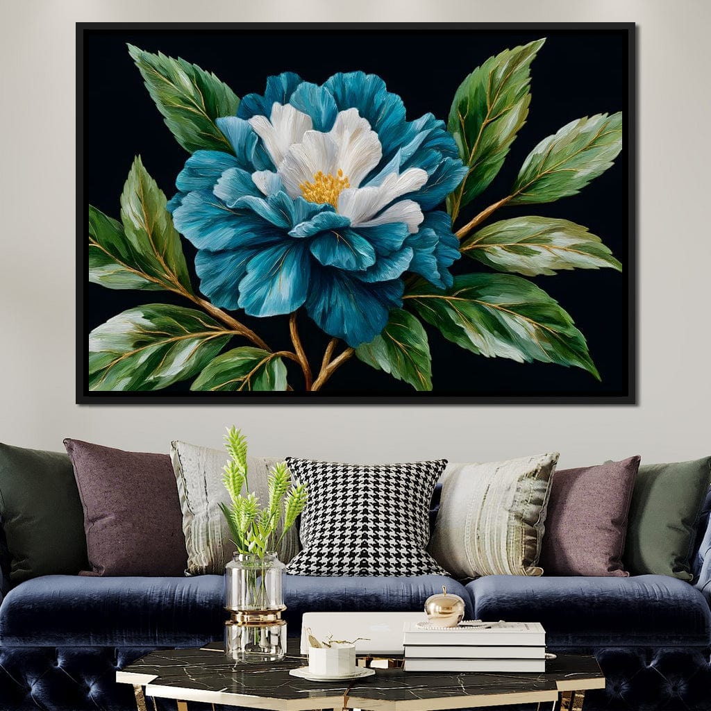 Flourishing Blue Elegance - Image 3