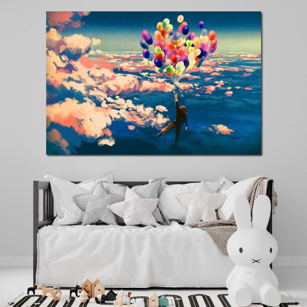 Flying with Colorful Balloons - Image 5