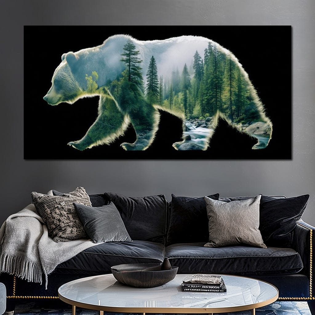 Forest Bear River Silhouette - Image 6