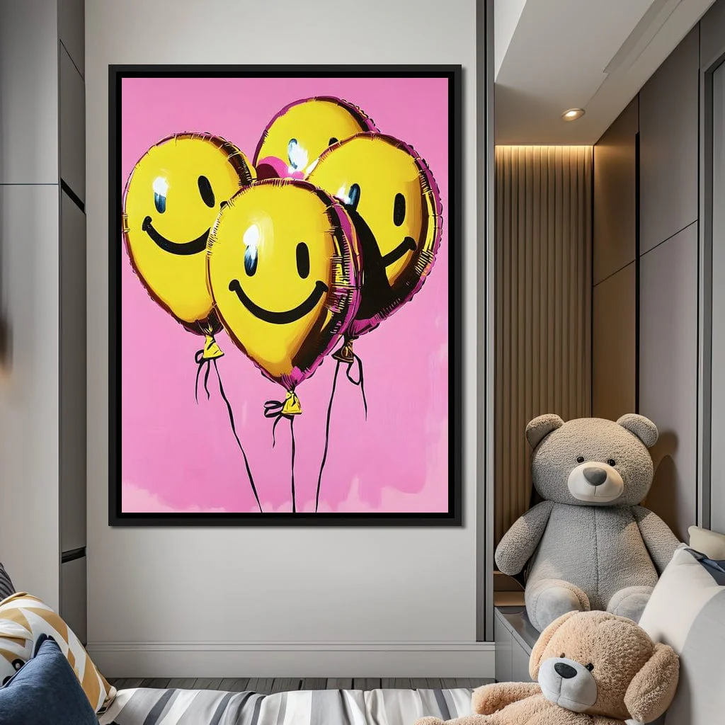 Four Smiley Balloons - Image 10