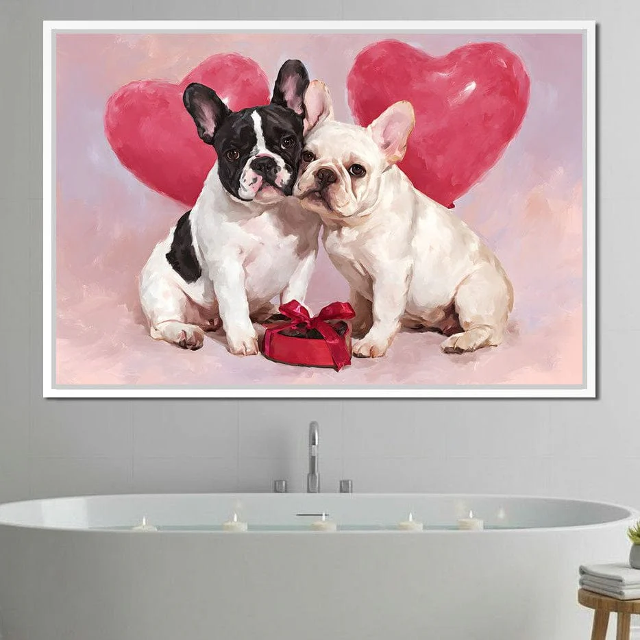 French Bulldog Love Duo Hearts - Image 2
