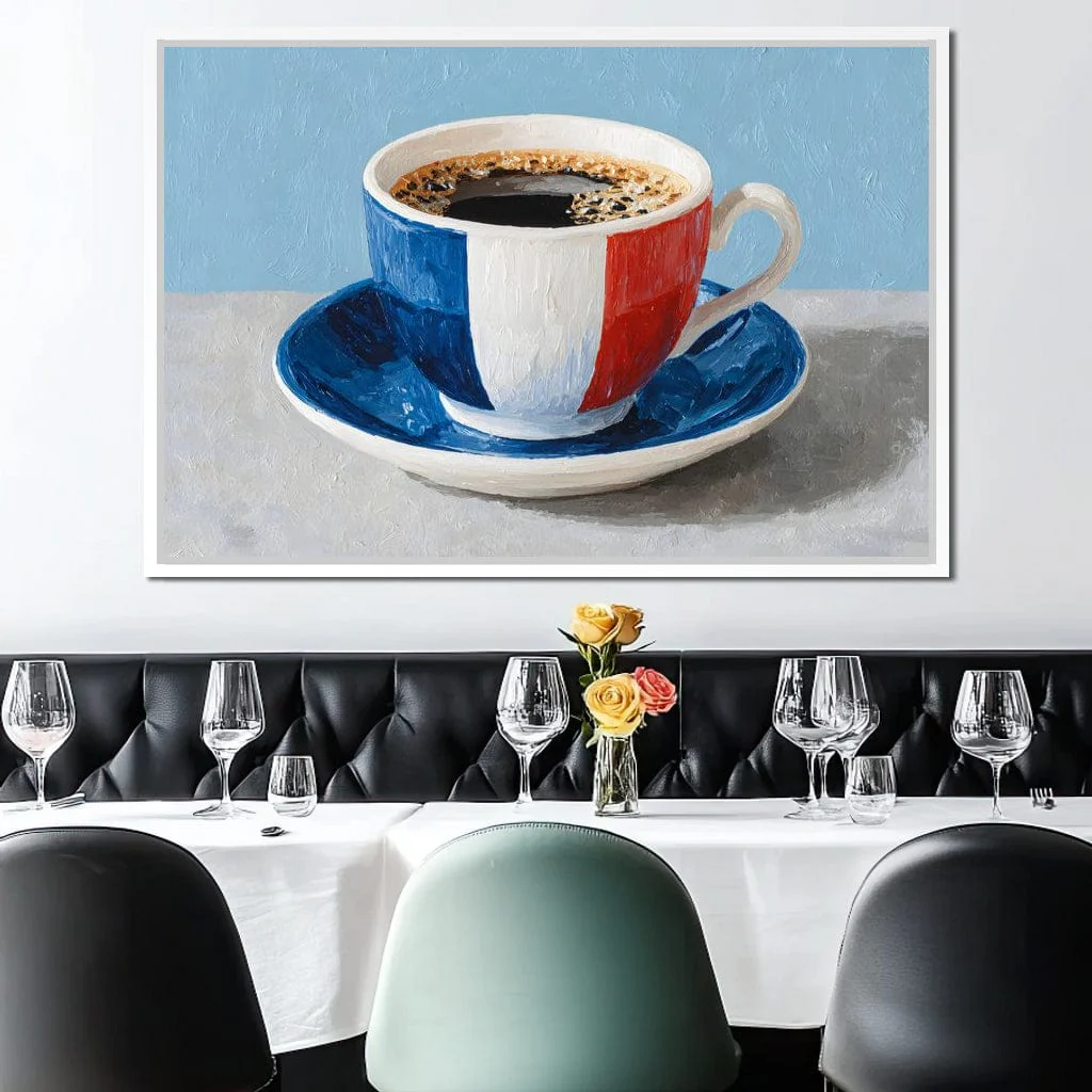 French Tricolor Coffee Cup - Image 13