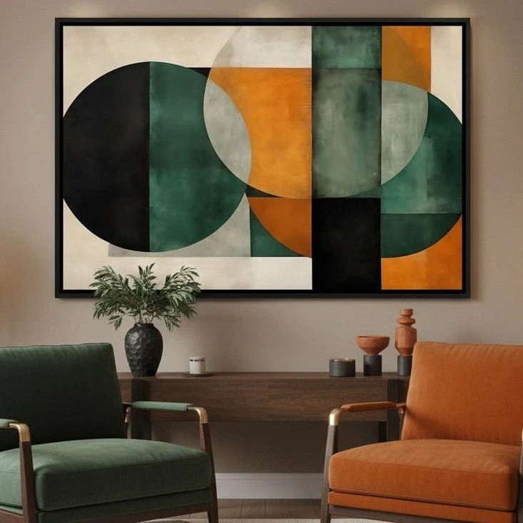 Geometric Ochre Jade Balance