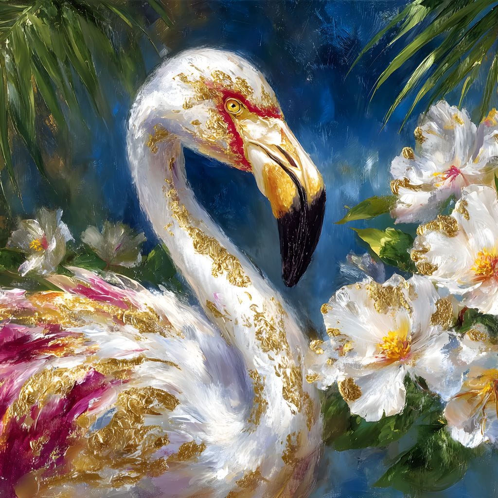 Gilded Flamingo Garden Glow - Neal Hackett - Image 14