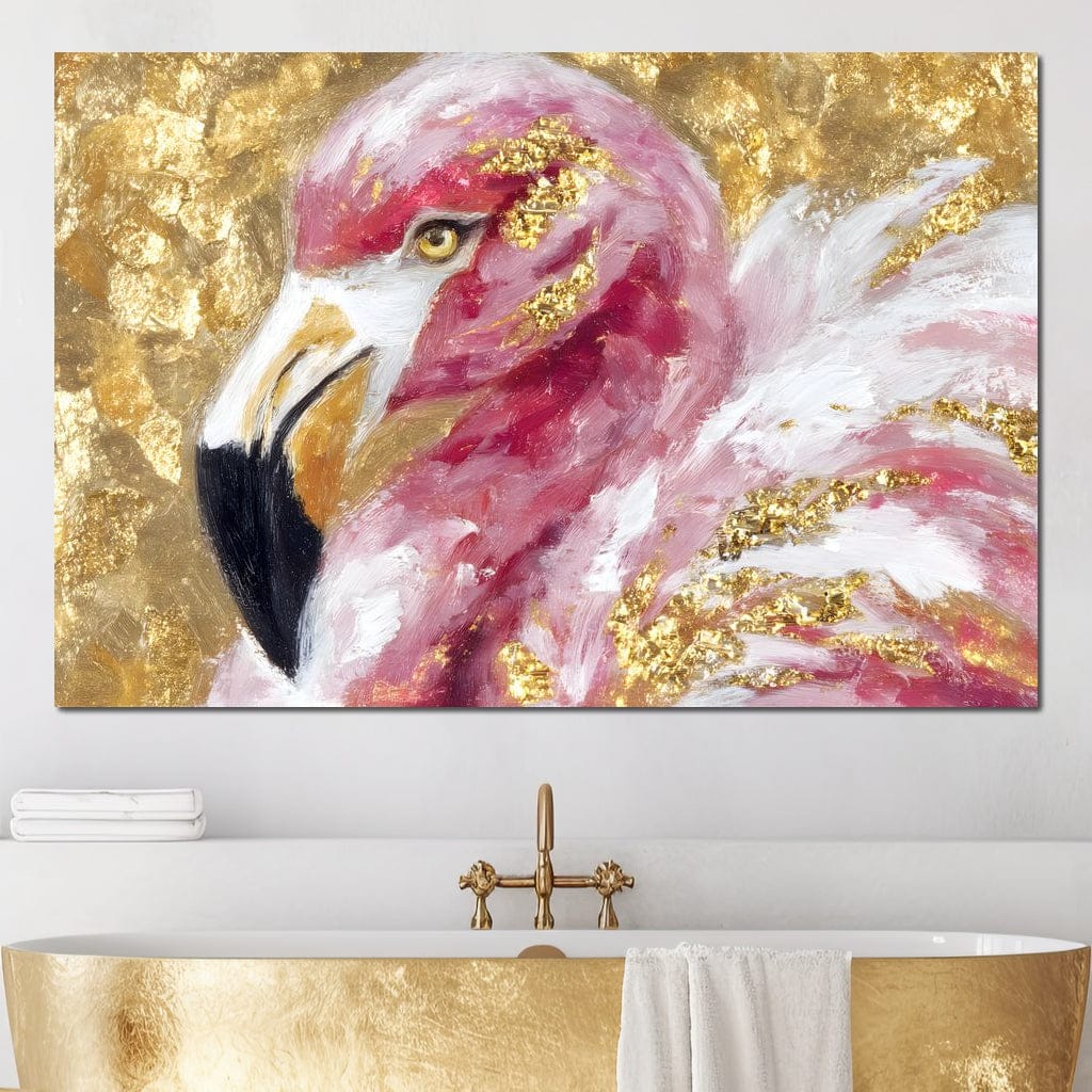 Gilded Flamingo Portrait - Image 8