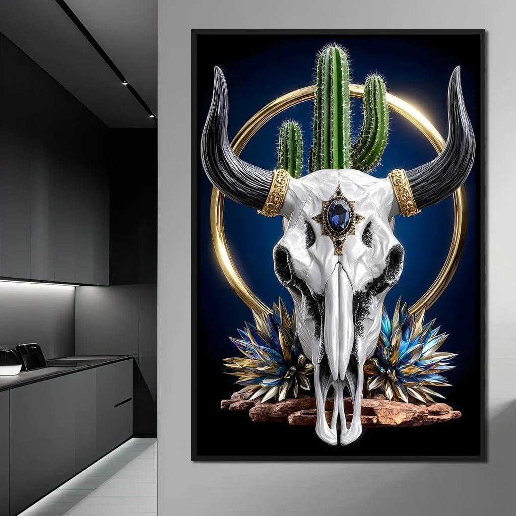 Gilded Skull Haloed Cactus - Image 2