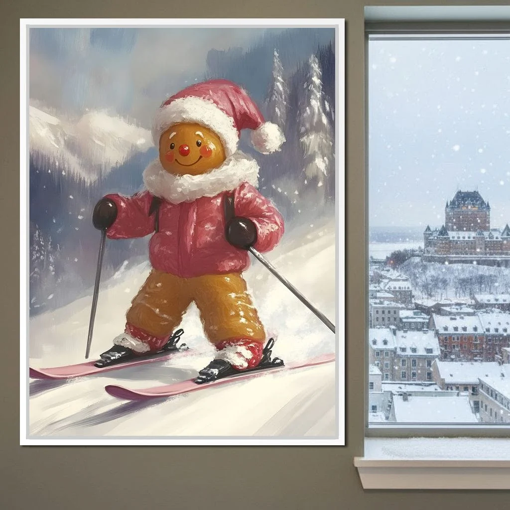 Gingerbread Skier Winter Joy - Image 10