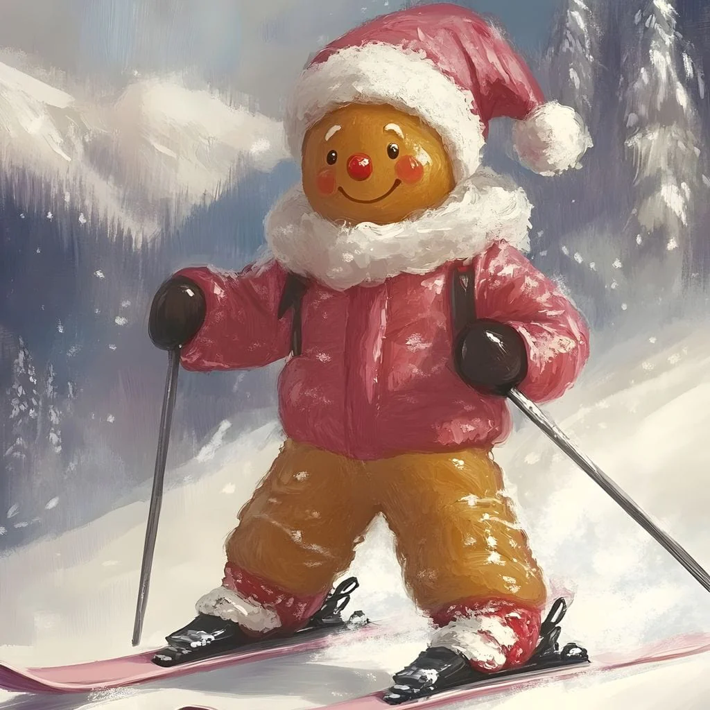 Gingerbread Skier Winter Joy - Image 14