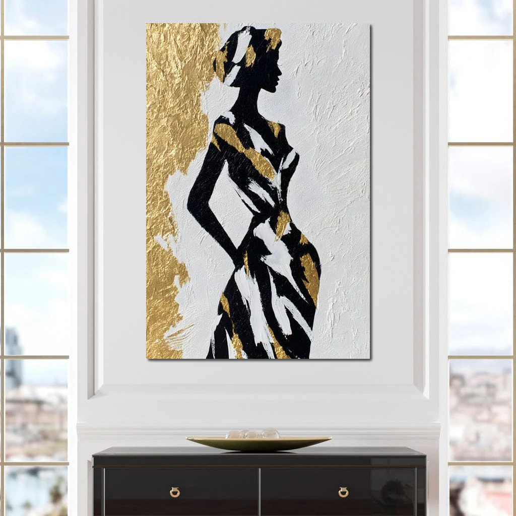 Gold Leaf Fashion Silhouette - Image 8