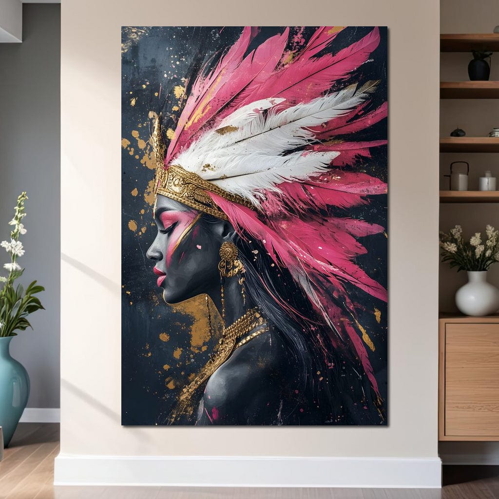 Gold & Pink Feathered Majesty - Image 8