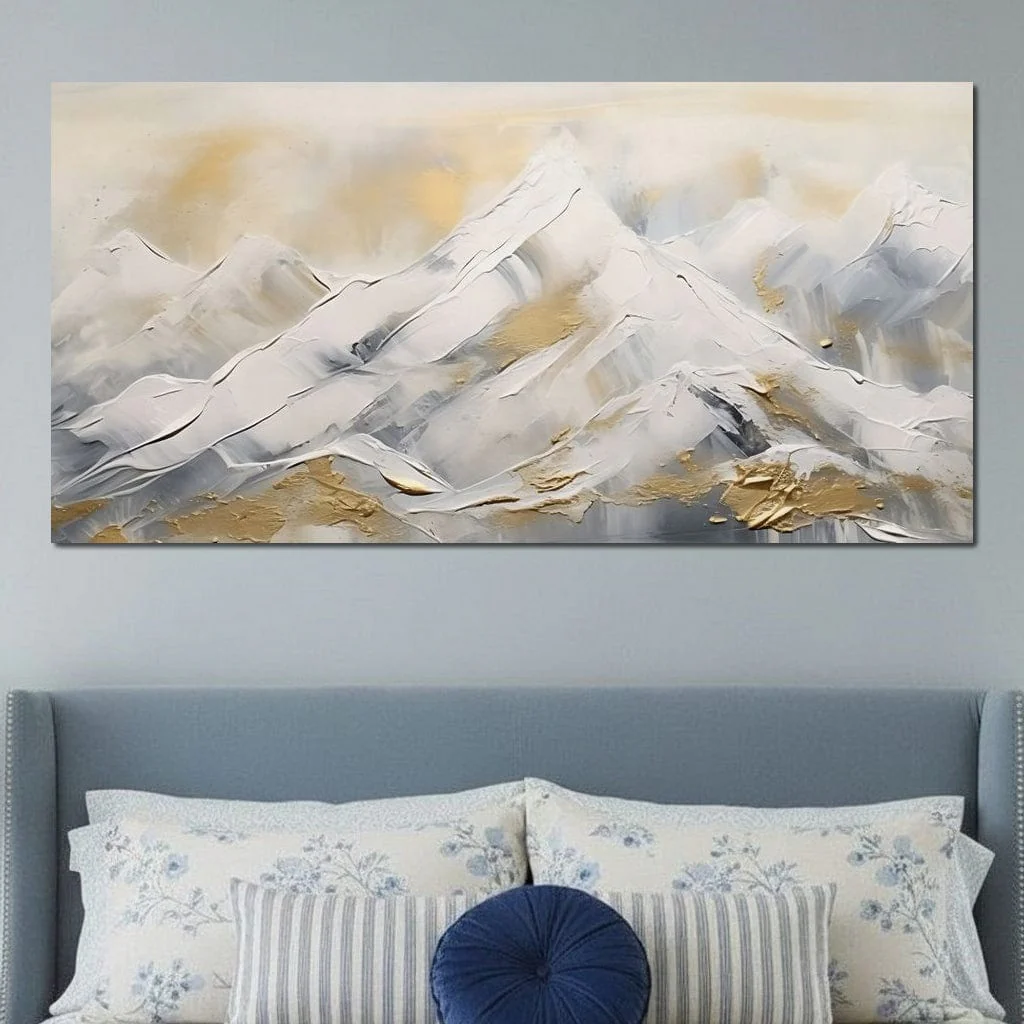 Golden Alpine Snowy Peaks - Image 8