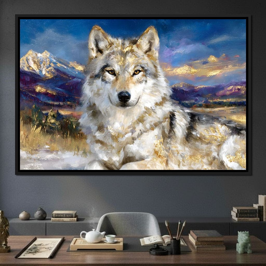 Golden Alpine Wolf Portrait - Neal Hackett - Image 2