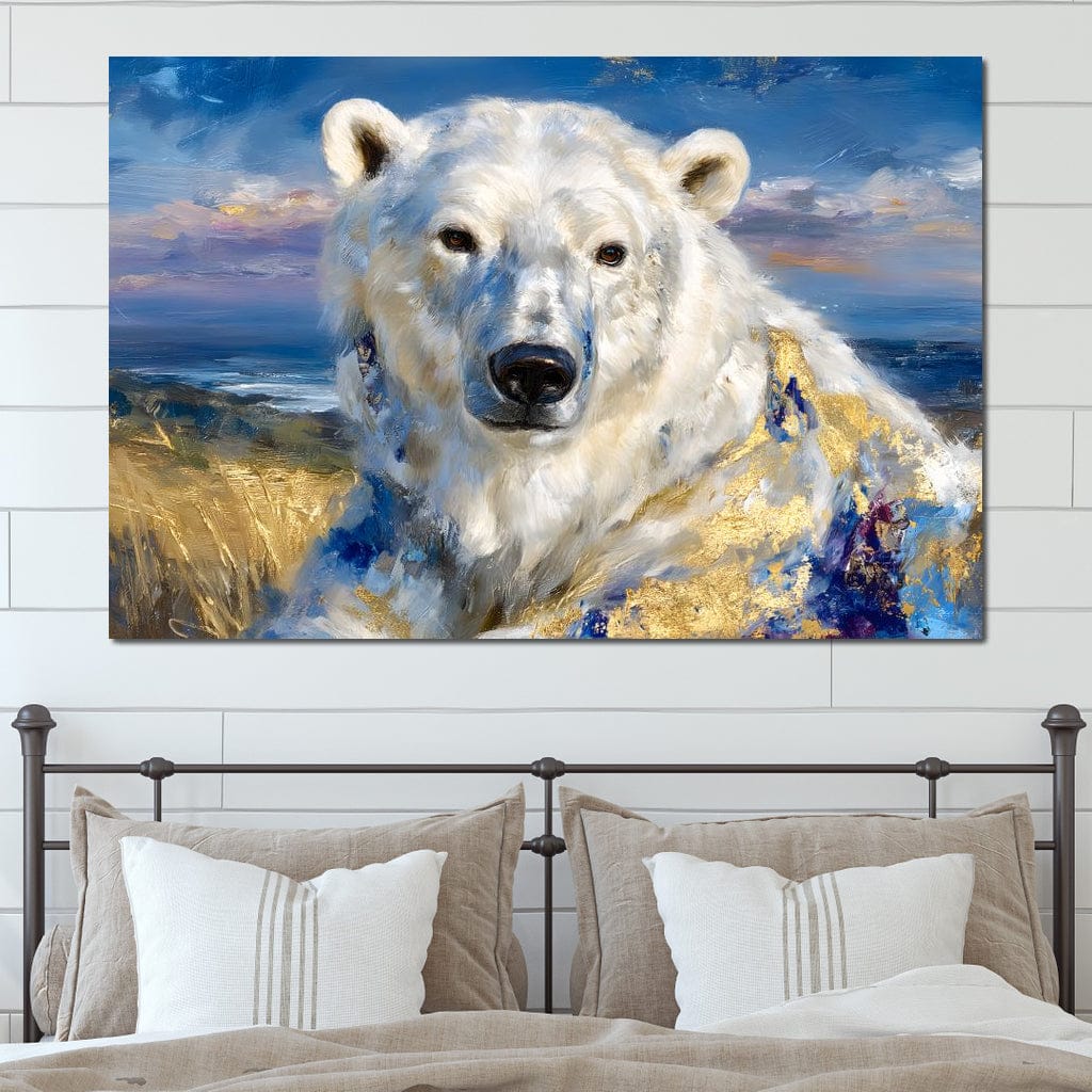 Golden Arctic Polar Bear Portrait - Neal Hackett - Image 9