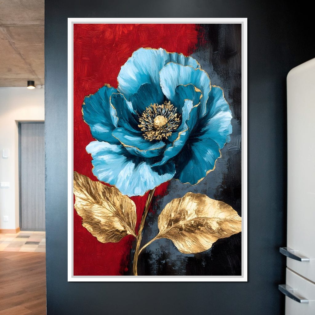 Golden Bloom on Midnight Blue - Image 5