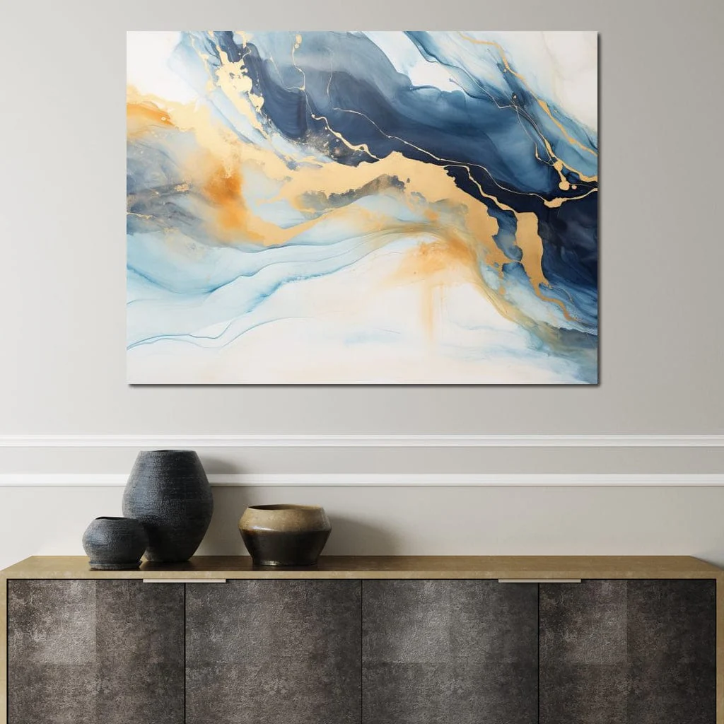 Golden Breeze Over Indigo Sea - Image 12