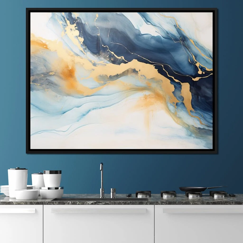 Golden Breeze Over Indigo Sea - Image 3