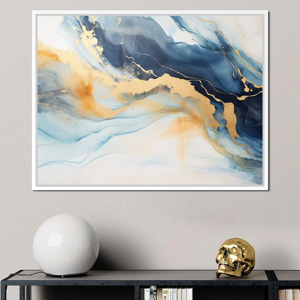 Golden Breeze Over Indigo Sea - Image 6