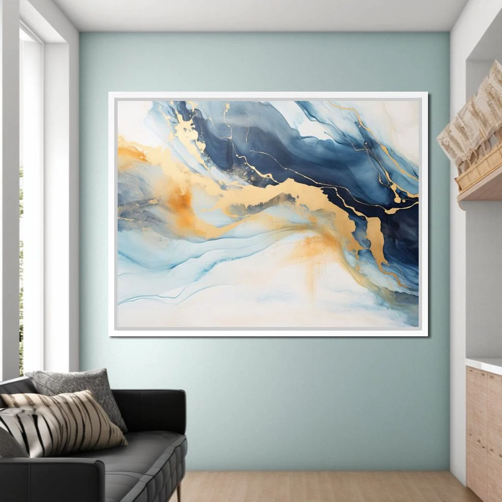 Golden Breeze Over Indigo Sea - Image 7