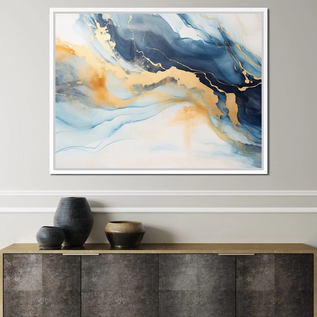 Golden Breeze Over Indigo Sea - Image 8