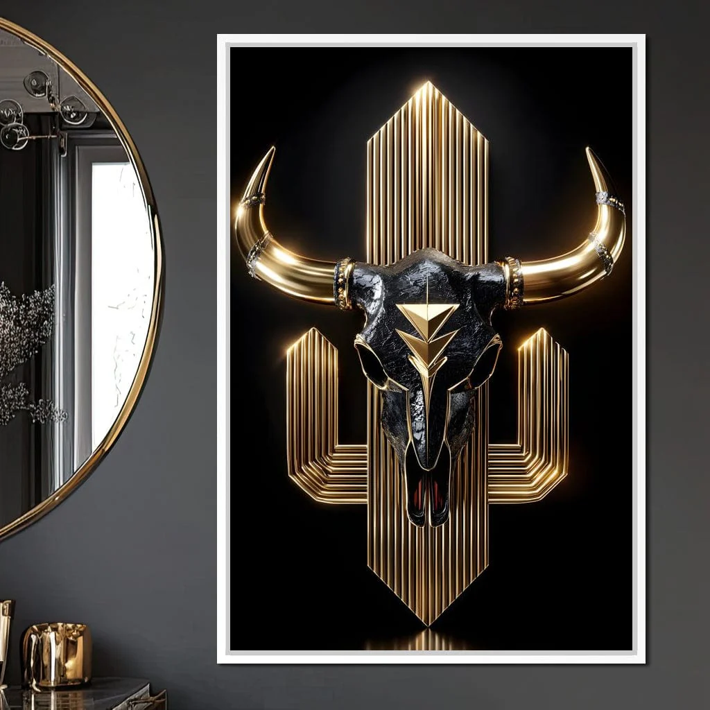 Golden Bull Deco Skull Majesty - Image 3