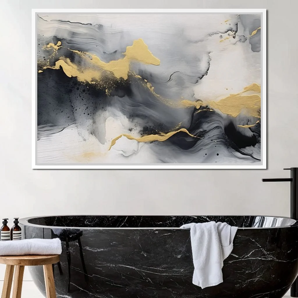 Golden Cascade Through Smoke - Image 7
