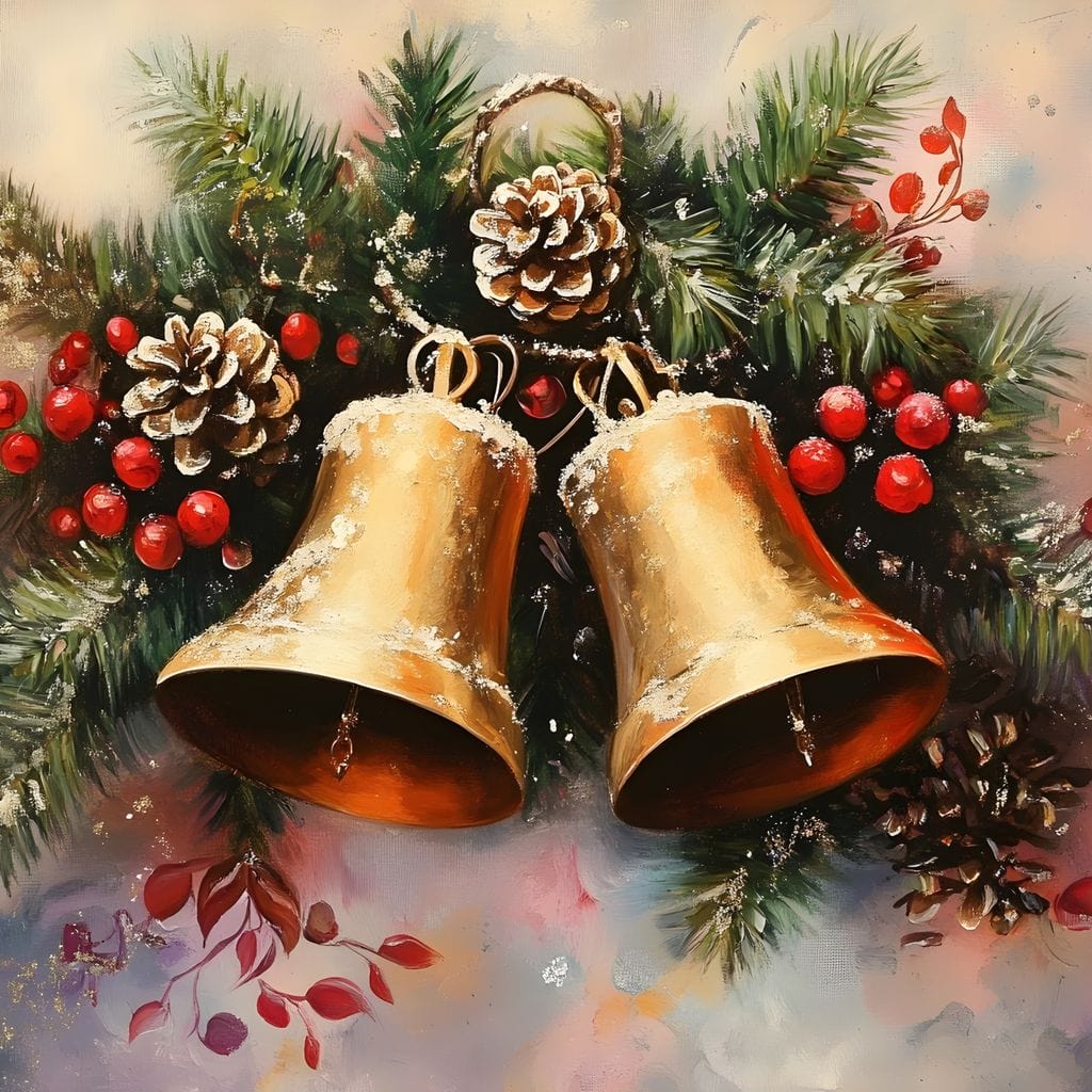 Golden Christmas Bells Garland - Image 14