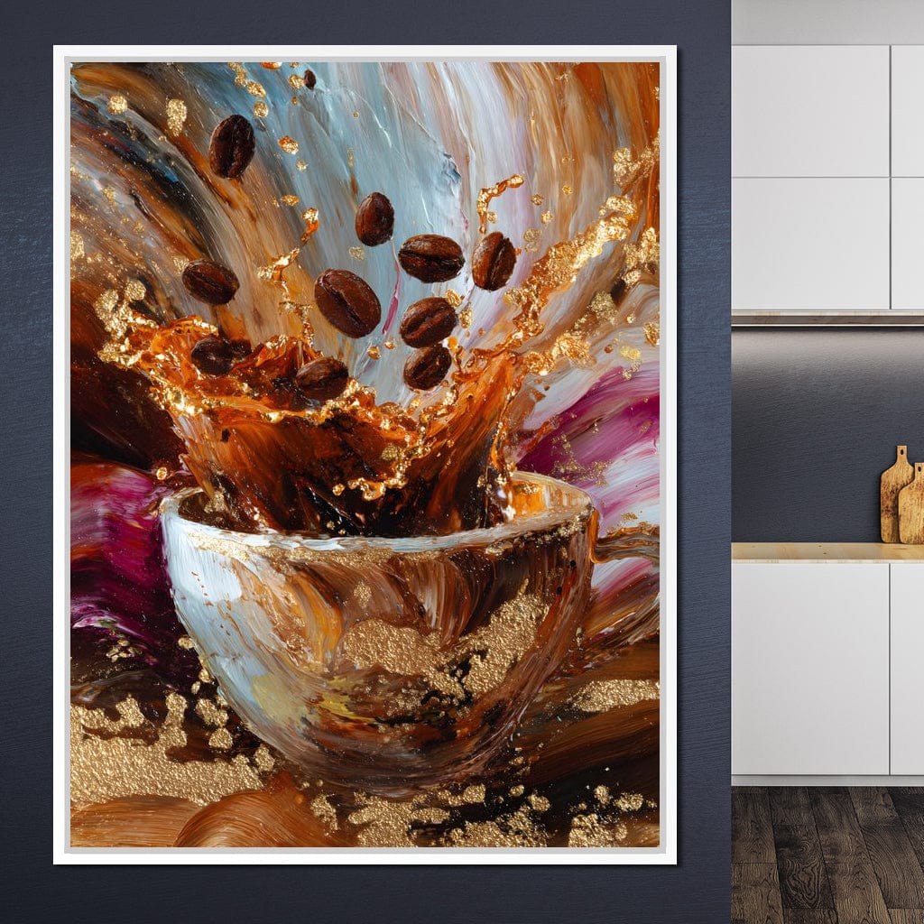 Golden Coffee Splash Reverie - Image 2
