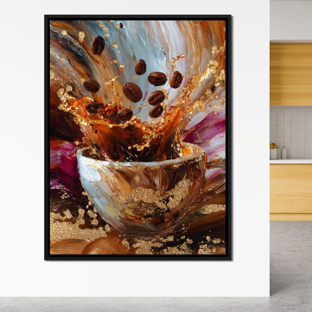 Golden Coffee Splash Reverie - Image 8