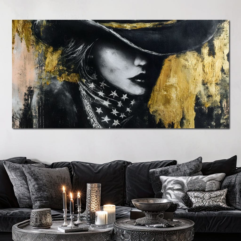 Golden Cowgirl Noir Star Silhouette - Image 10