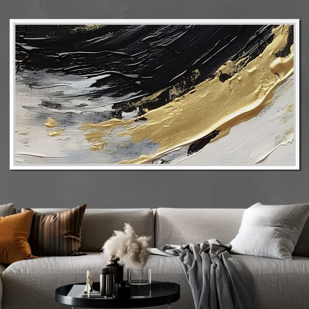 Golden Current Abstract Landscape - Image 11
