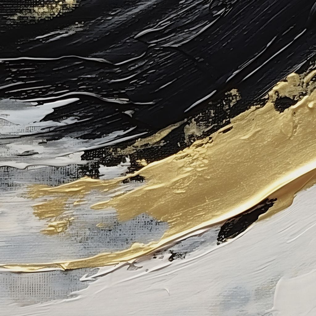 Golden Current Abstract Landscape - Image 14