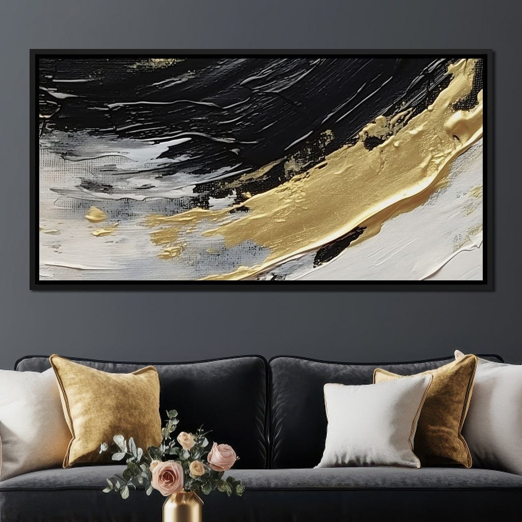 Golden Current Abstract Landscape - Image 3
