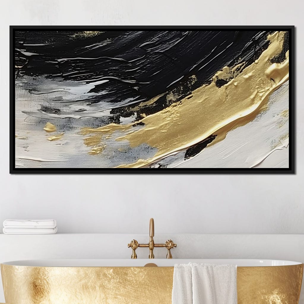 Golden Current Abstract Landscape - Image 5