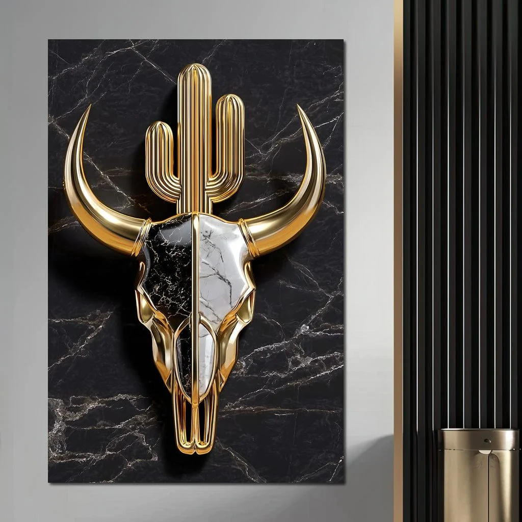 Golden Desert Totem Skull Marble - Image 6
