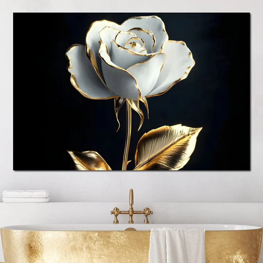 Golden Elegance of Petals - Image 5