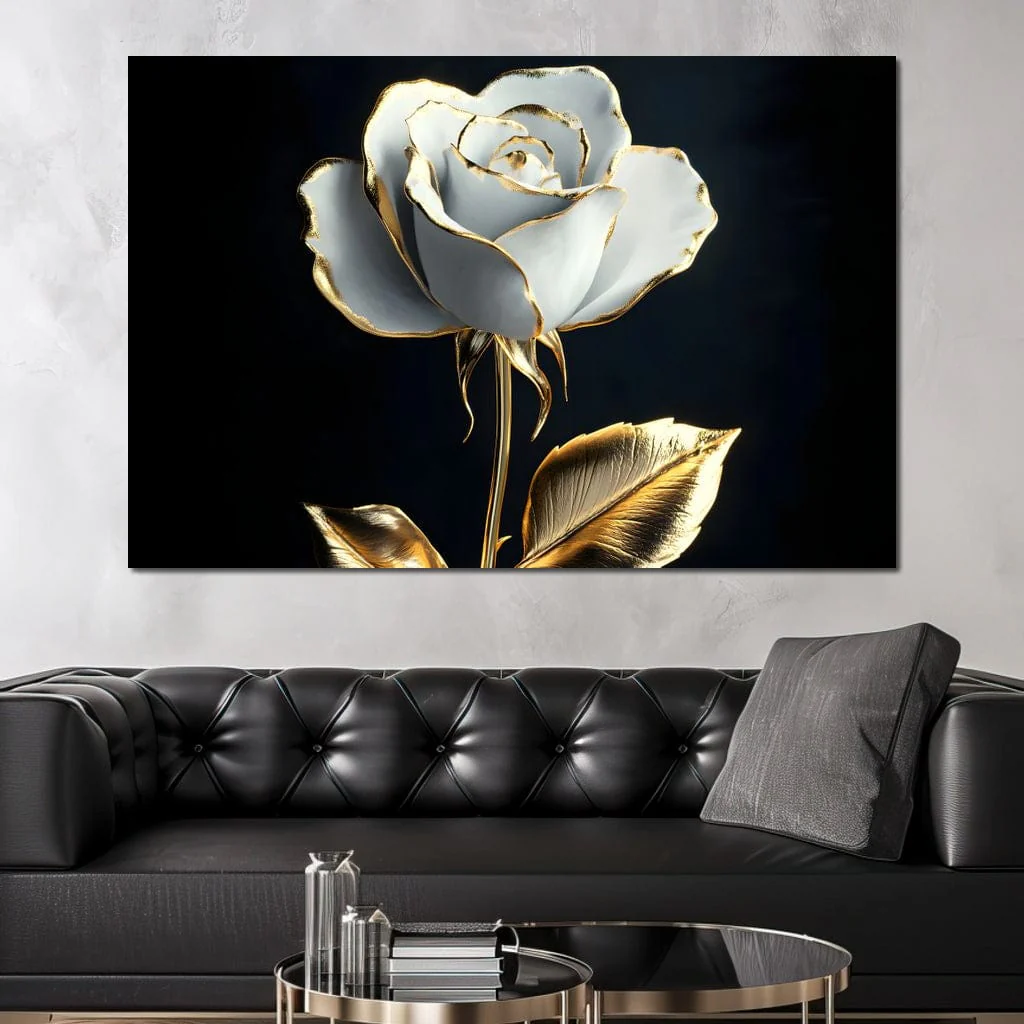 Golden Elegance of Petals - Image 6