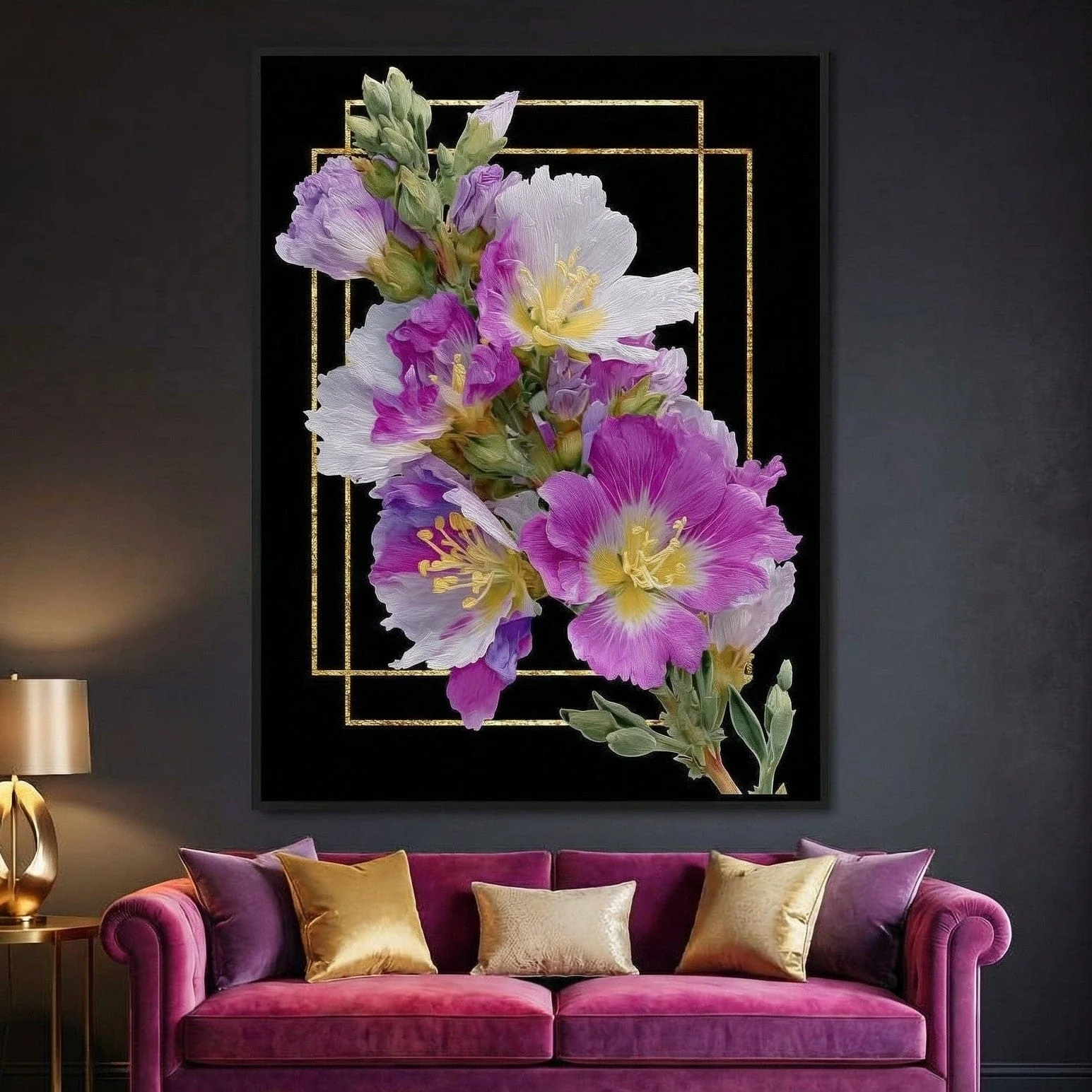 Golden Frame Petal Radiance - Image 2