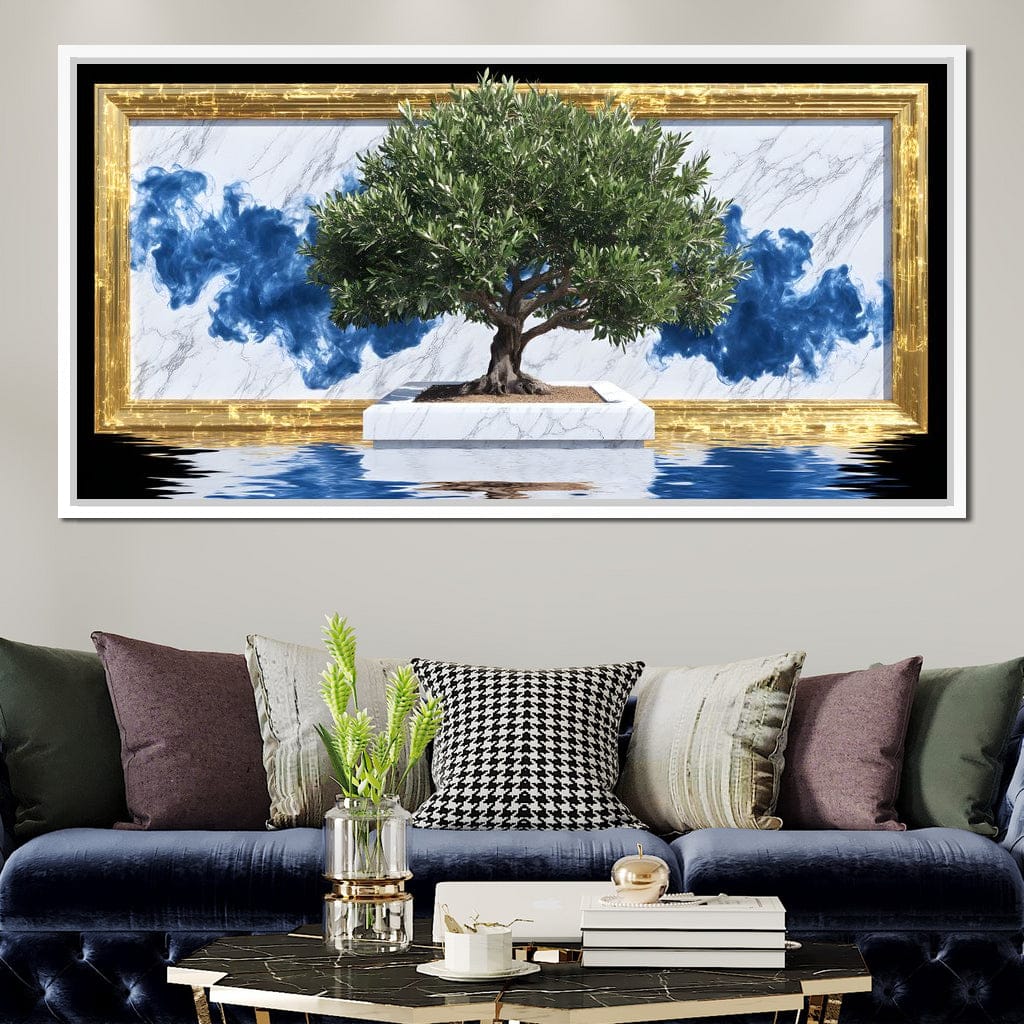 Golden Framed Olive Dawn Marble - Image 11