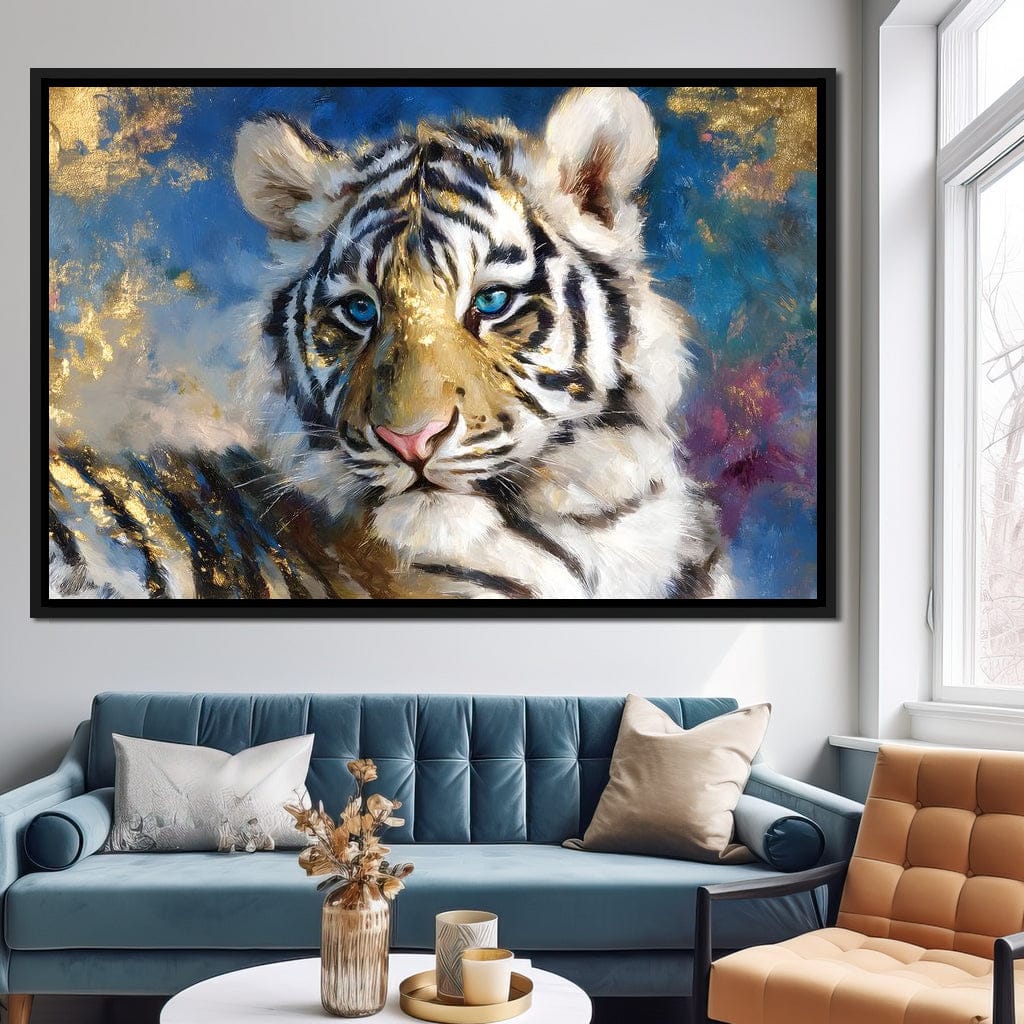 Golden Frost Tiger Portrait - Image 5