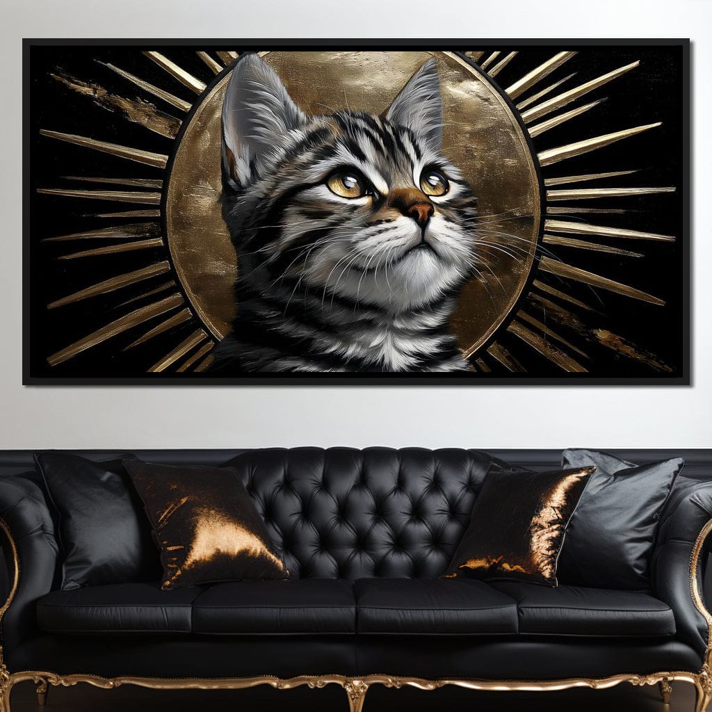 Golden Halo Tabby Cat Reverie - Image 4