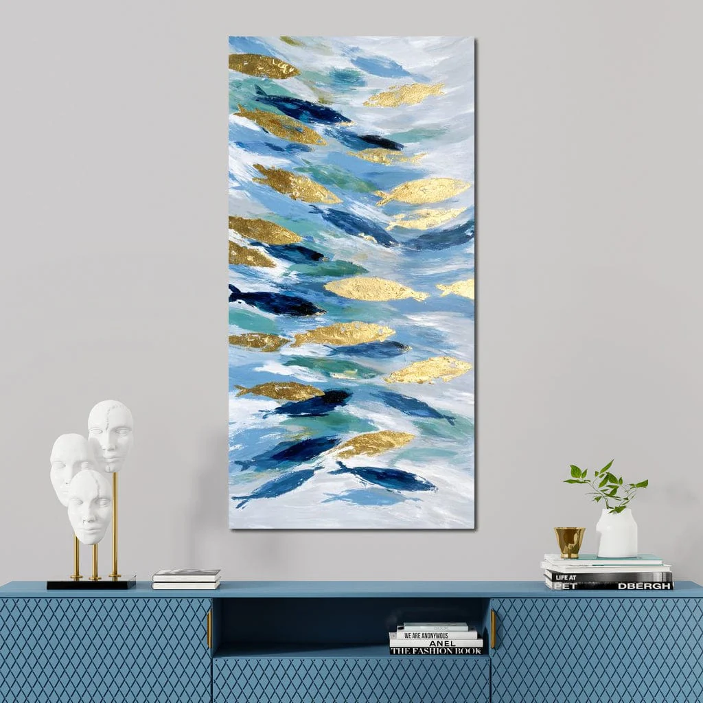 Golden Koi Abstract Waterscape - Image 10