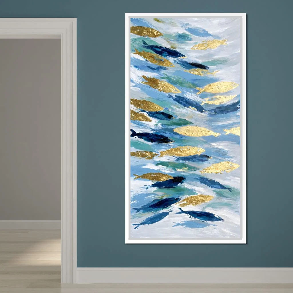 Golden Koi Abstract Waterscape - Image 12