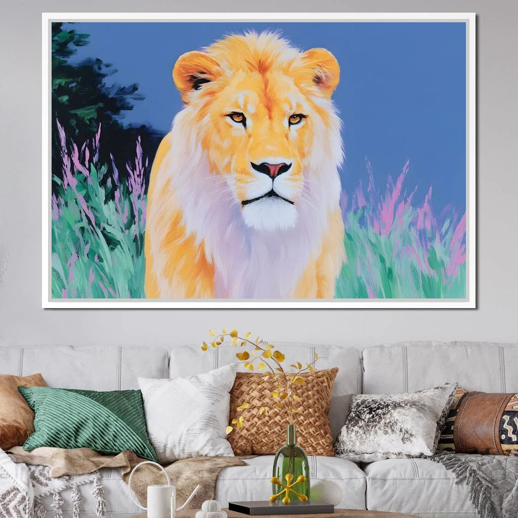 Golden Lion in Wilderness