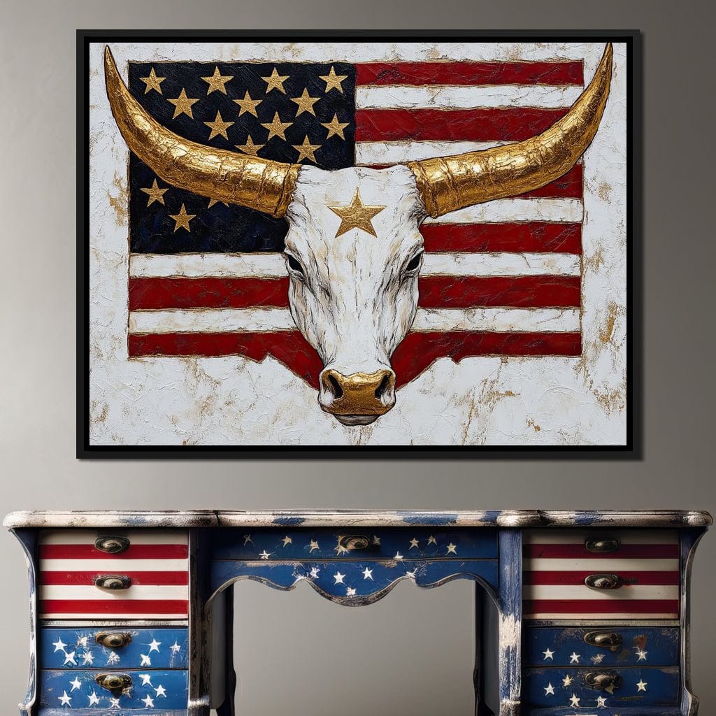 Golden Longhorn Patriotic Pride - Image 2