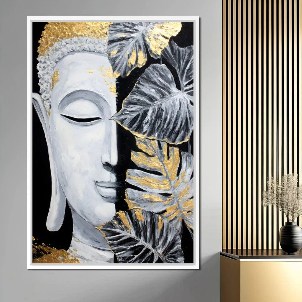 Golden Lotus Buddha Portrait - Image 6